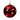 Esfera Navideña Roja con Estrellas Doradas