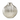 Florero Decorativo Plateado Acanalado