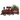 Tren Navideño Decorativo Rojo de 2 Piezas