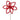 FLOR DE PASCUA DE PÉTALOS ABIERTOS CON LENTEJUELAS DE 61 CM
