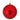 CANDY APPLE BALL ORNAMENT