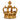 RZ GILDED CROWN WITH CROSS 8"