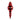 FINIAL ROJO BRILLANTE